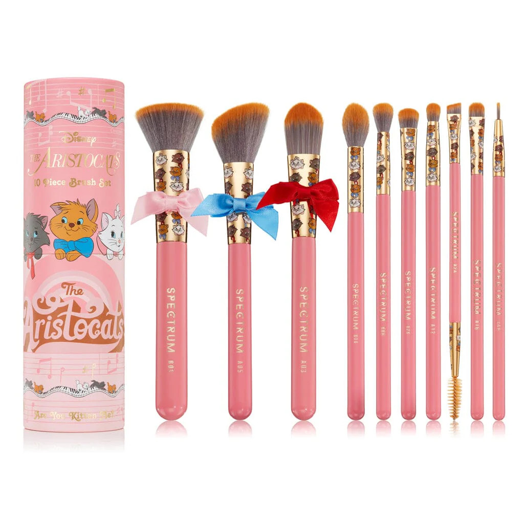 Aristocats 10 Piece Makeup Brush Set | Spectrum Collections