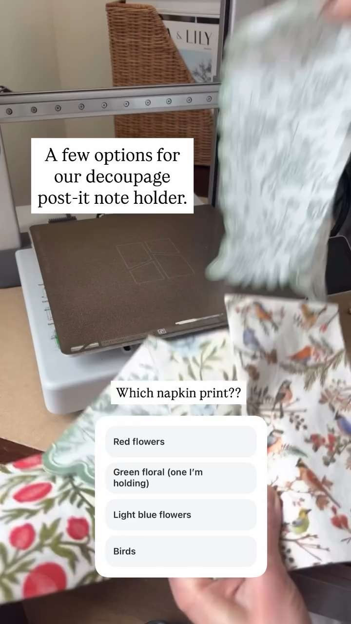 Obsessed with these vintage-inspired napkin prints for the cutest little DIY moment ✨ Which one are you picking for this decoupage moment?

Such an easy way to make your space feel intentional + elevated without spending much 🤍

#LTKhome #LTKunder50 #LTKfinds #homedecorideas #cozyhome #vintageinspired #romanticdecor #budgetdecor #DIYhome #cottagecore #decoupage #3Dprinting 

 