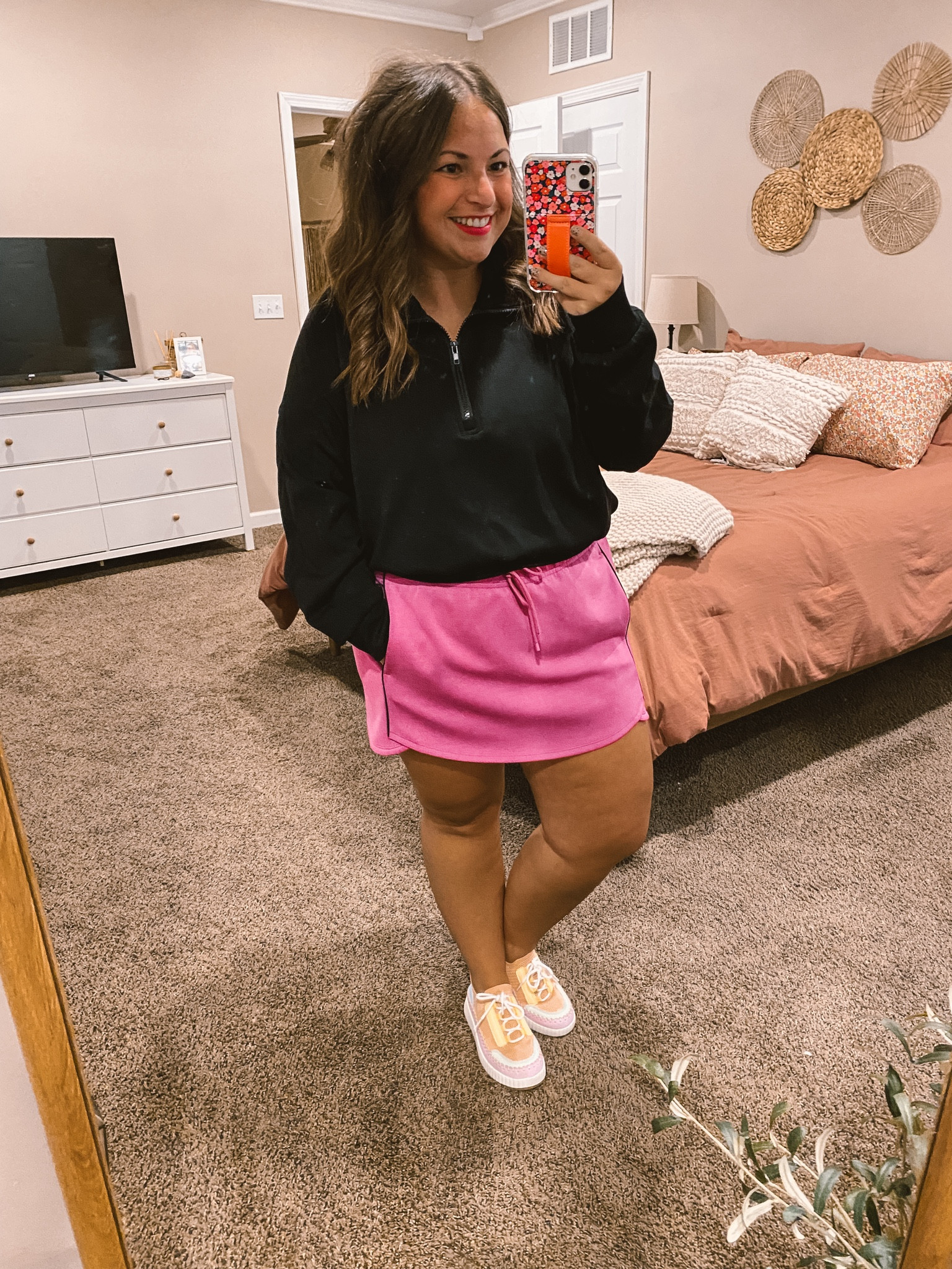 Super comfy athleisure wear. Sneakers are DSW, skort is Target & quarter zip is Amazon.

sneakers: wearing kids size, but linking the adult version below as well!
skort: fits true to size // wearing a large
quarter zip: fits true to size // wearing a large

#LTKFindsUnder100 #LTKFindsUnder50 #LTKStyleTip