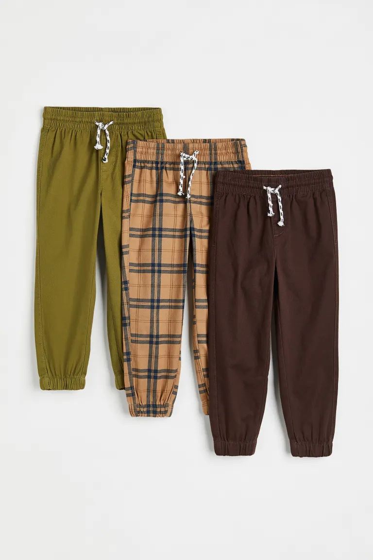 3-pack Relaxed Fit Joggers | H&M (US + CA)