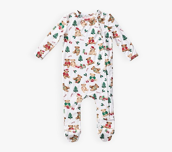 Holiday Teddy Bears Baby Pajama | Pottery Barn Kids