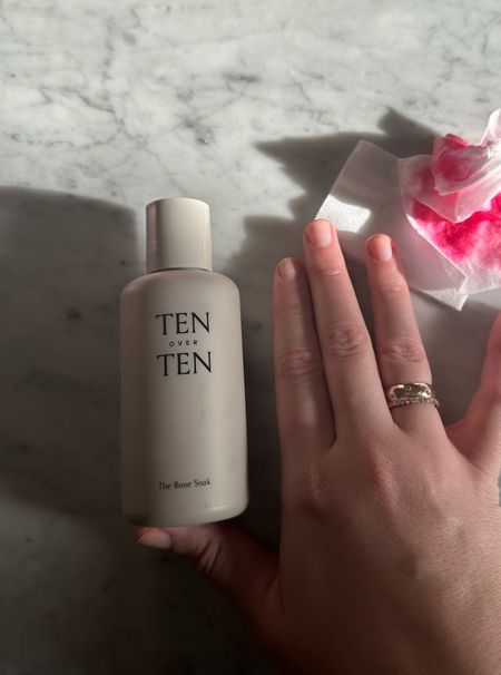 Clean, non-acetone mail polish remover from TenOverTen (can buy at Target!) 