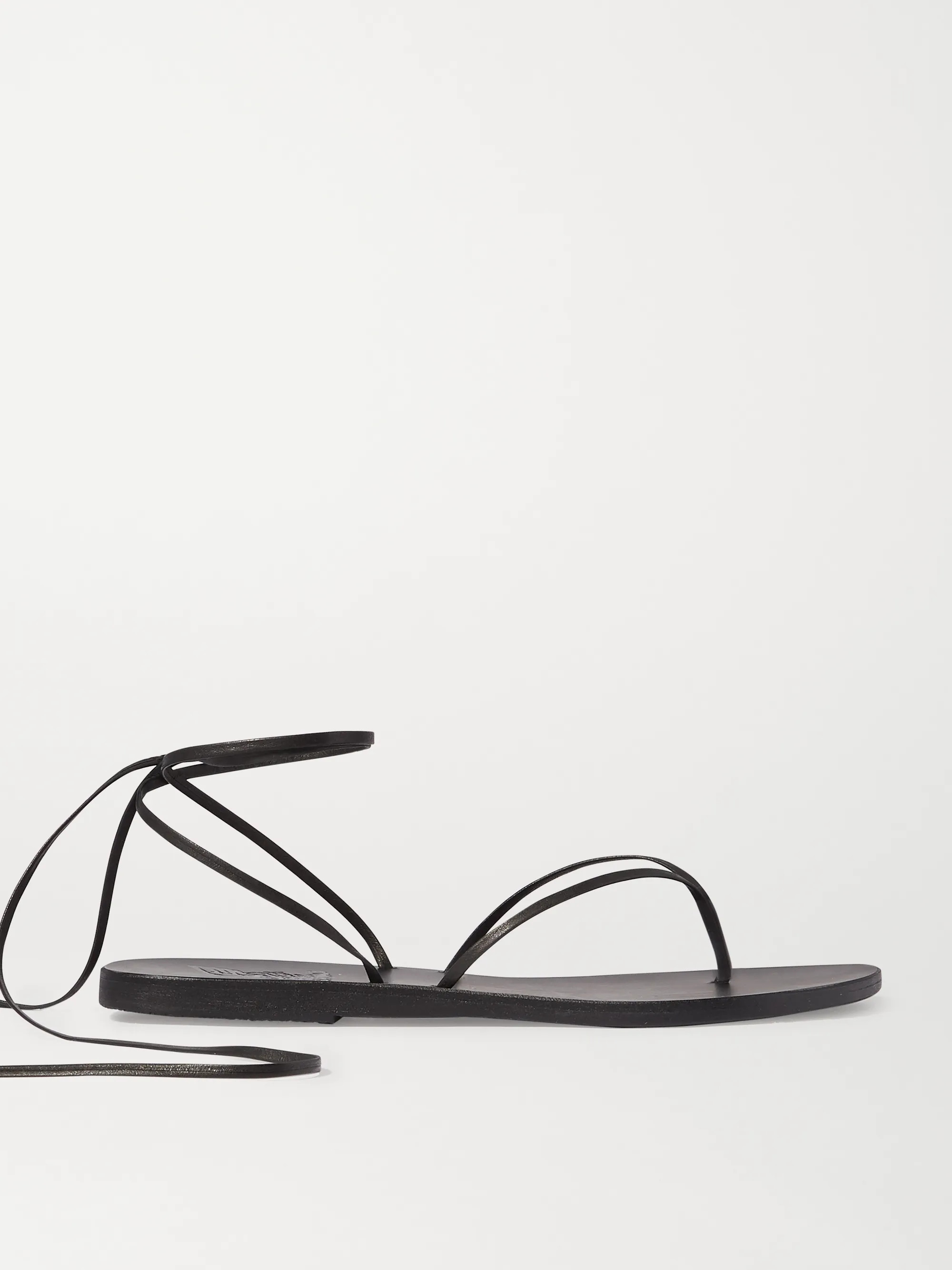 Black Celia leather sandals | Ancient Greek Sandals | NET-A-PORTER | NET-A-PORTER (UK & EU)