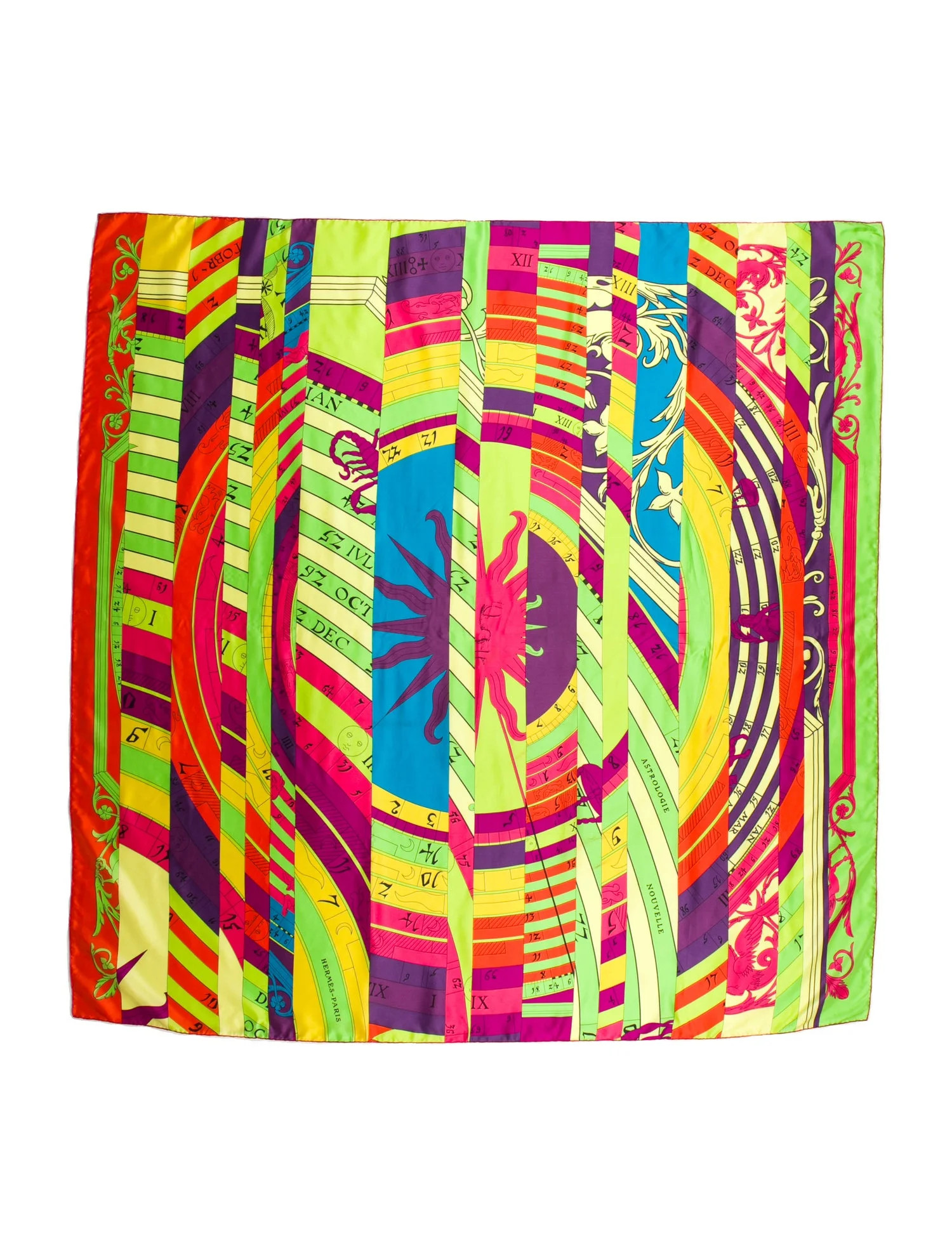 Hermès Astrologie Nouvelle Silk Shawl - Green Scarves and Shawls, Accessories - HER800298 | The ... | The RealReal