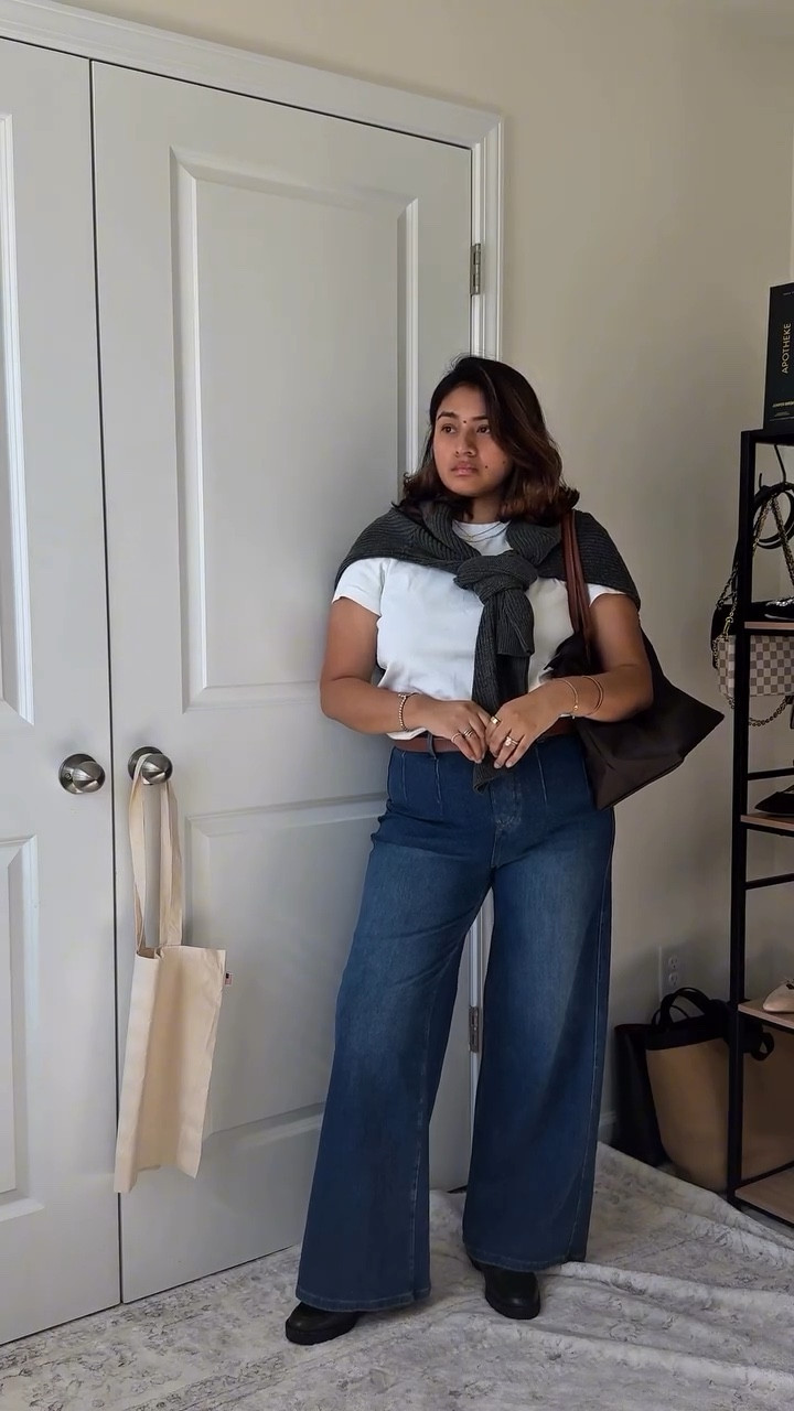 GDWM 🤎 styling my @halara_official jeans 

Love the tummy control, sucks you in in all the right places.

Outfit linked in my ShopMy in bio 🫶🏼

#LTKGiftGuide #LTKMidsize #LTKStyleTip