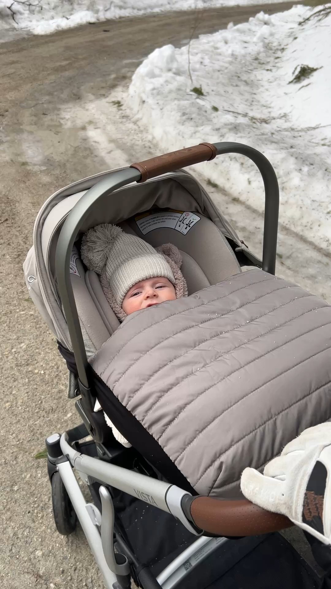 Our stroller / car seat combo and we love this stroller cover for winter! 

#LTKBaby