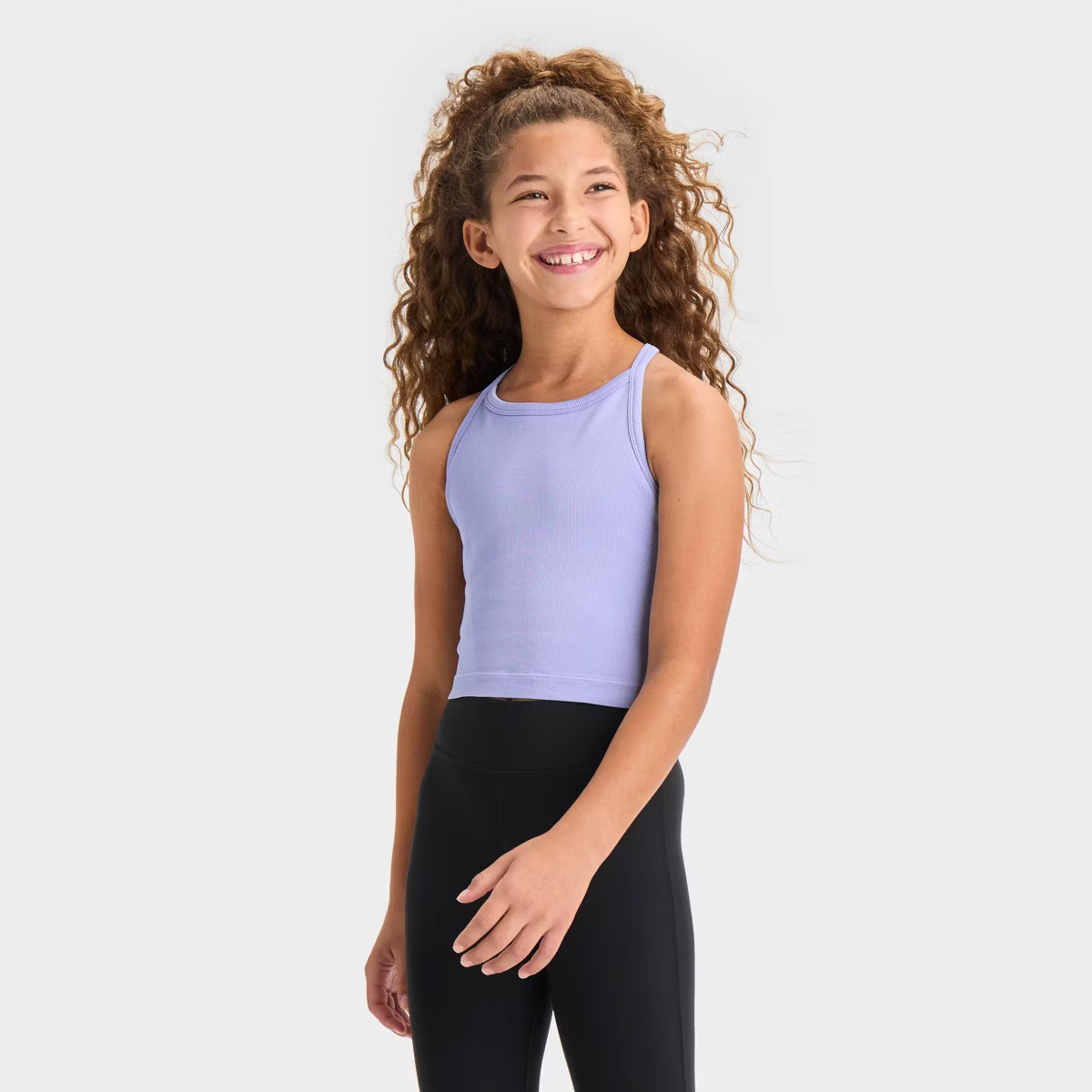 Girls' Seamless Cropped Tank Top - All In Motion™ | Target