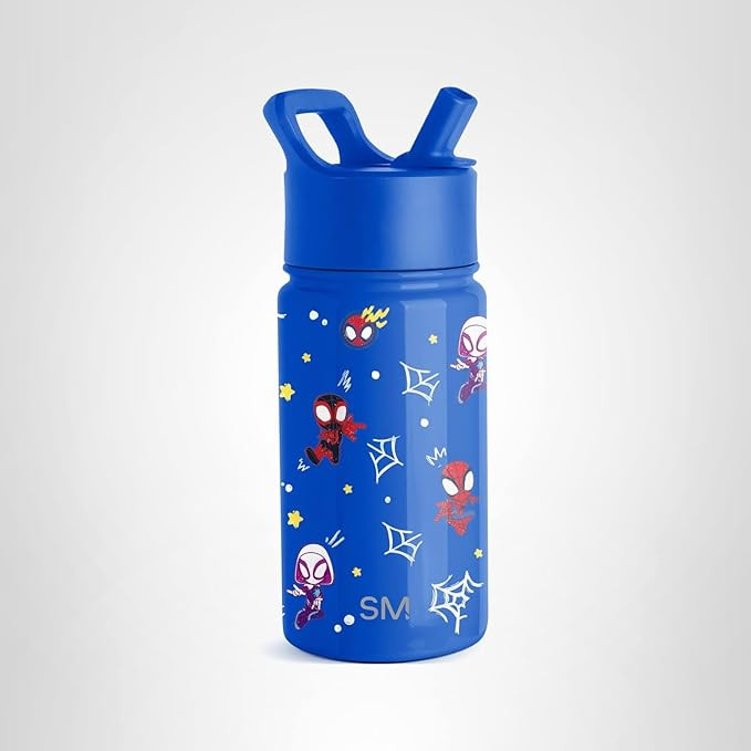 Simple Modern Kids Summit Water Bottle with Straw Lid | Marvel Spider-man 14oz Stainless Steel Cu... | Amazon (US)