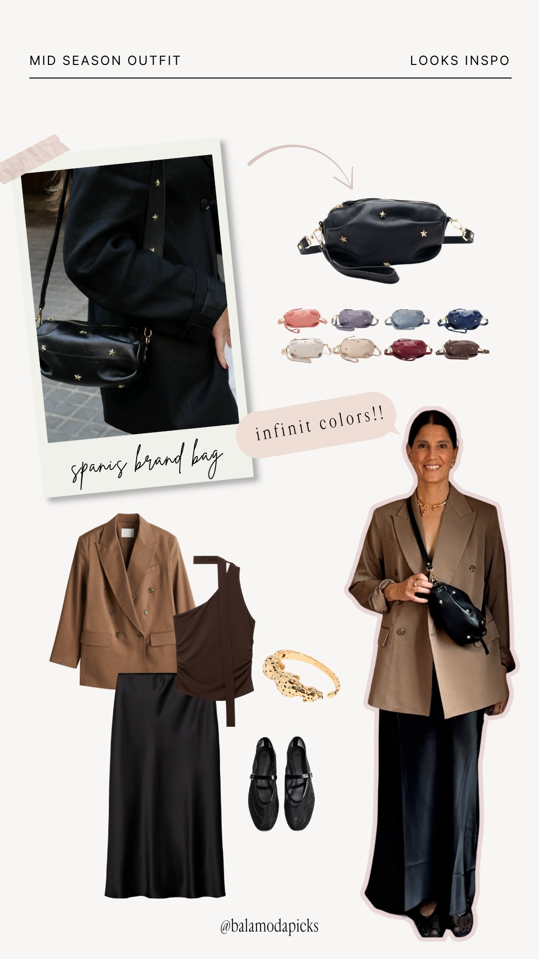 ✨ Effortless elegance for the new season ✨

A blazer paired with a satin skirt = the perfect mix of chic and versatile.
Dress it up with heels for the office or keep it casual with sneakers for everyday style.

👜 The bag that completes the look? Find the link directly on my Instagram! 

 #LTKSeasonal #LTKStyleTip #LTKItBag