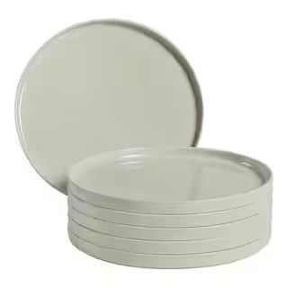 Home Decorators Collection Trenblay Melamine Salad Plates in Natural Beige (Set of 6) TPL1085MPSF... | The Home Depot