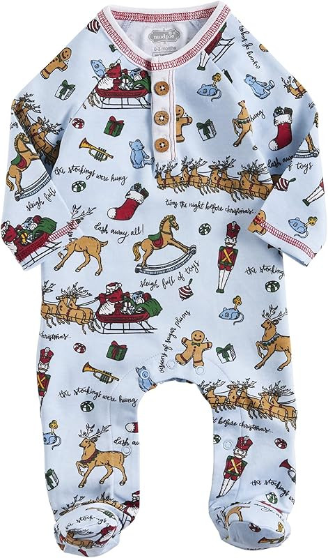 Mud Pie Baby Boys' Night Before Christmas Sleeper | Amazon (US)