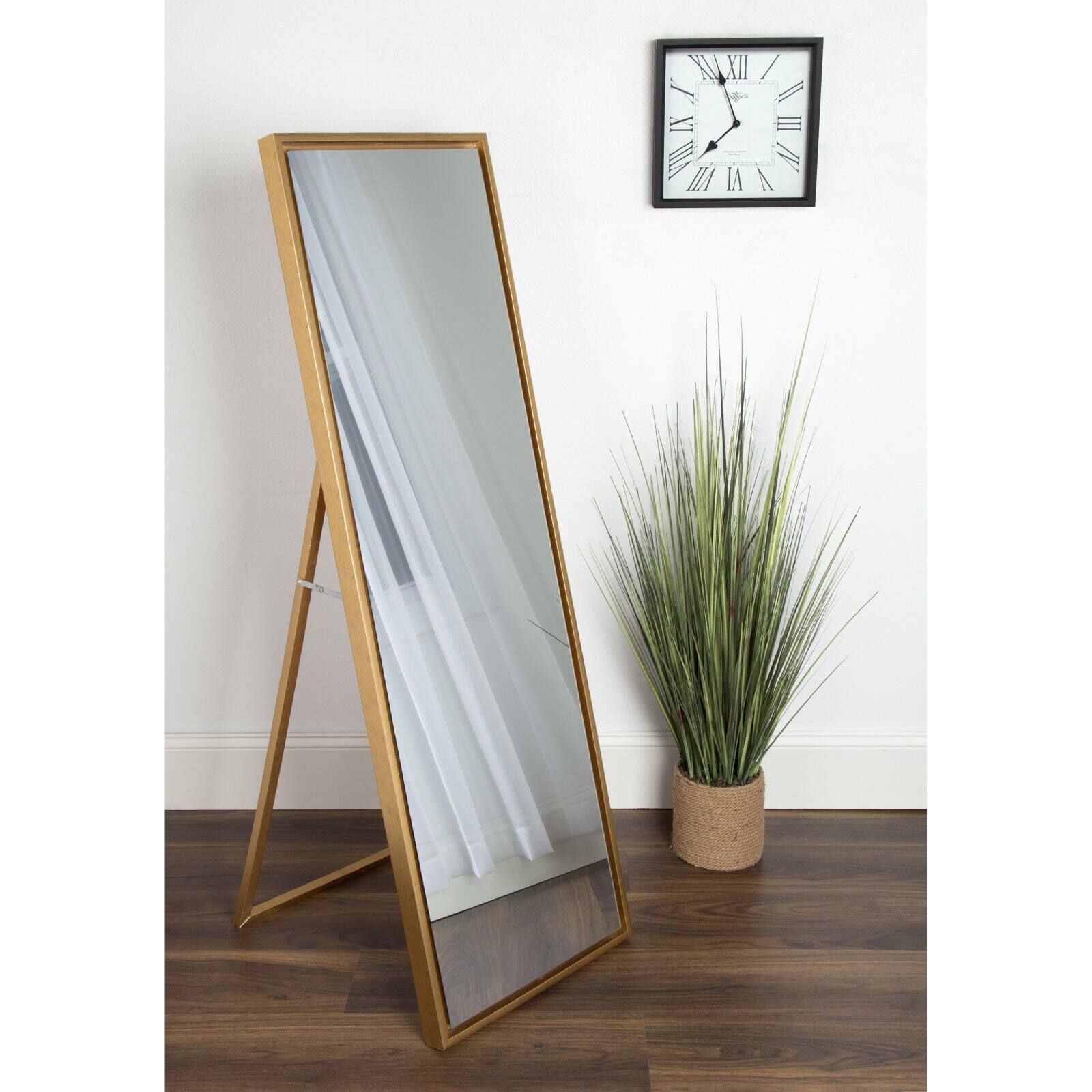 Kate and Laurel Evans Wood Framed Free Standing Floor Mirror - 8W x 58H in. | Walmart (US)