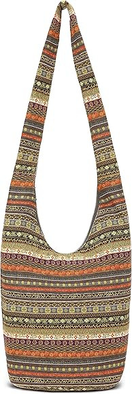 Women Shoulder Handbags Fashion canvas Hippie Crossbody Bags Bohemian Animal Prints Hobo Bags | Amazon (US)