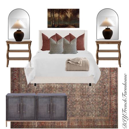 Moody Bedroom Inspiration
Transitional Bedroom
Budget Bedroom
Sideboard
Nightstand
Side Table
Pottery Lamp
Vintage Decor
Framed Wall Art
Waffle Blanket
Arched Mirror
Area Rug
Home decor

#LTKhome