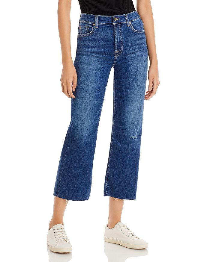 Alexa High Rise Cropped Wide Leg Jeans in Opp Norton | Bloomingdale's (US)
