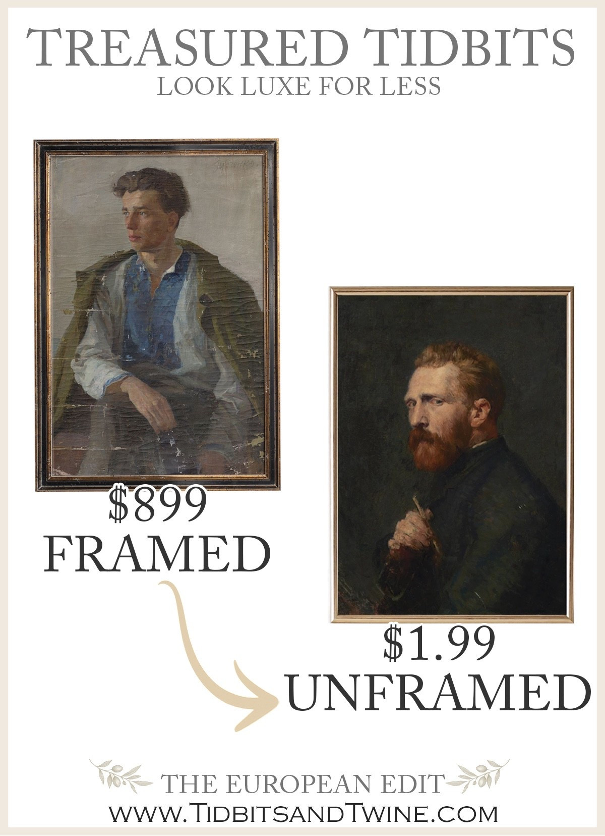 🖼️ A museum moment…for under $2!
Love the look of framed antique portraiture? The left piece is stunning—but nearly $900. Instead, grab this public domain art print for just $1.99 and frame it yourself! No one will know the difference but your wallet.

📌 Save this idea for your next gallery wall project!

#homedecor #livingroomdecor #interiordesign #decor #budgetdecor

#LTKFindsUnder50 #LTKStyleTip #LTKHome