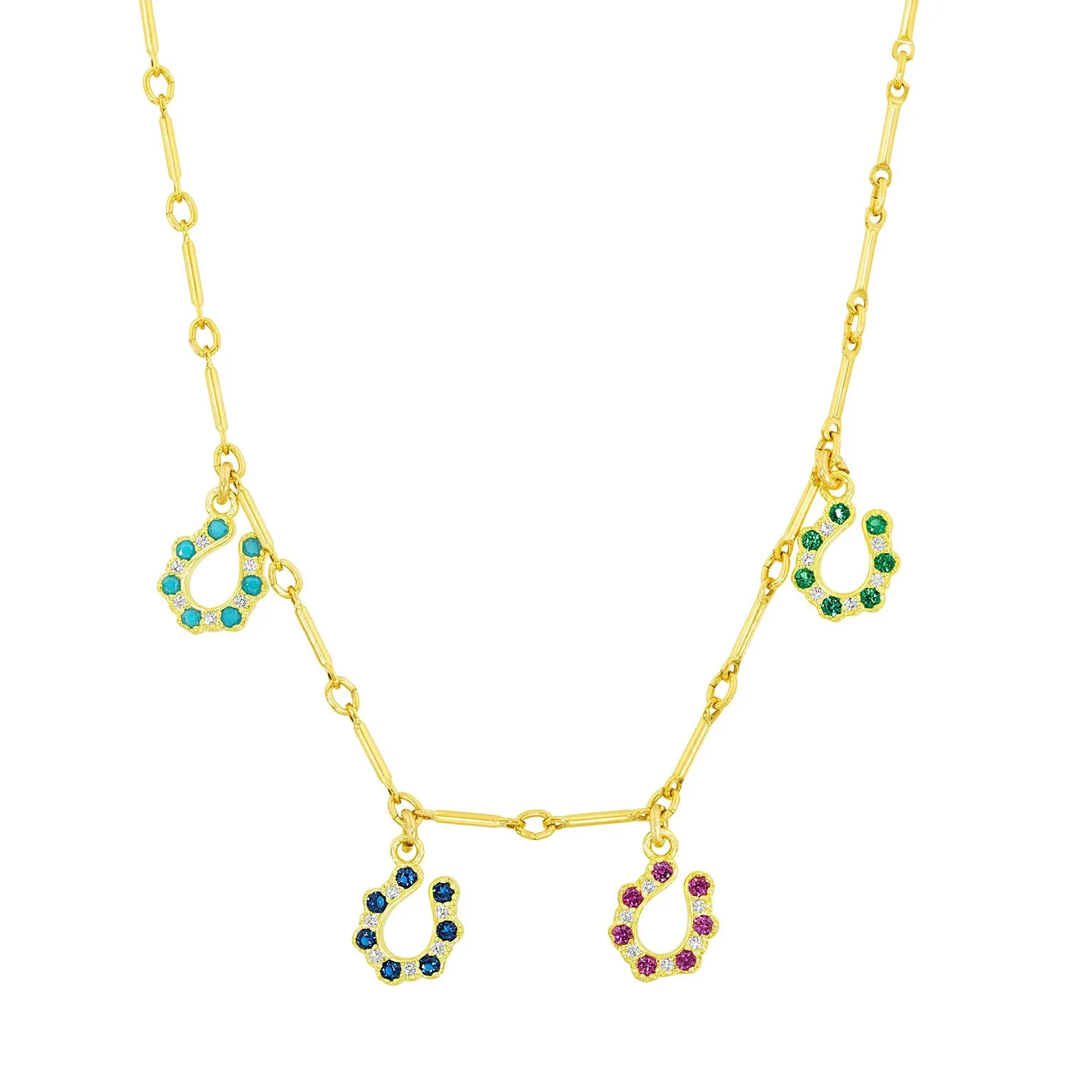 Happy Trails Horseshoe Charm Necklace | Ragen Jewels