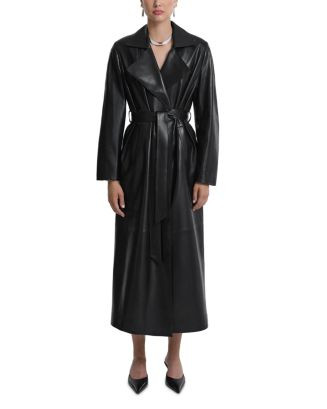 Nour Hammour Kasha Leather Belted Coat  | Bloomingdale's EDITORIAL Women's New Arrivals | Bloomingdale's (US)