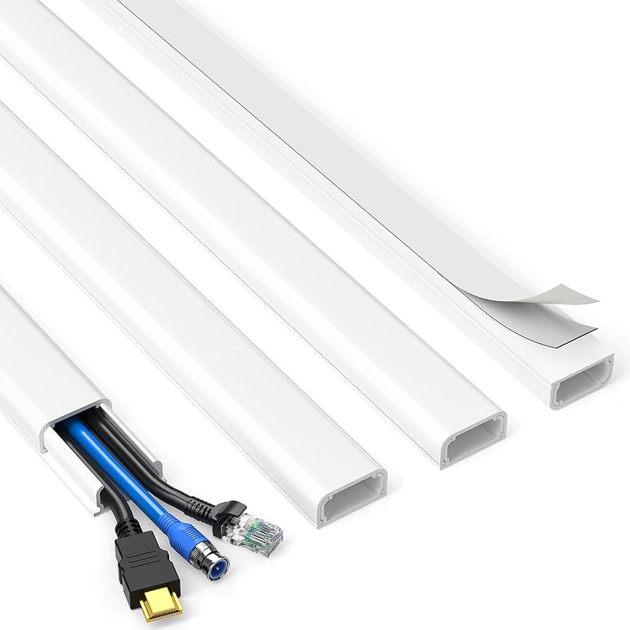 Delamu Cord Hider, 62.8in Cable Hider, Cord Covers for Wires on Wall, Wire Covers for Cords, Wire... | Amazon (US)