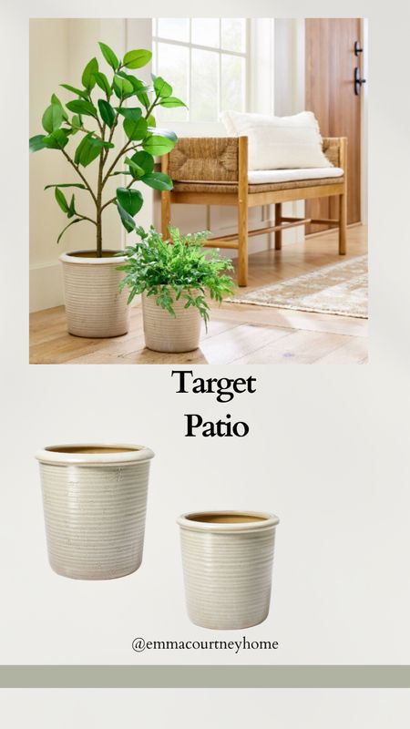 These studio McGee target pots are on sale right now and can be used outdoors on your patio!

#LTKhome #LTKsalealert #LTKSeasonal