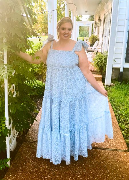 In my bridgerton blue era. This exact dress may not be available but I’ve rounded up options with the same energy  

#LTKPlusSize #LTKSeasonal #LTKStyleTip