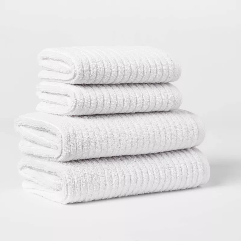 Quick Dry Ribbed Bath Towel Set - Threshold™ | Target