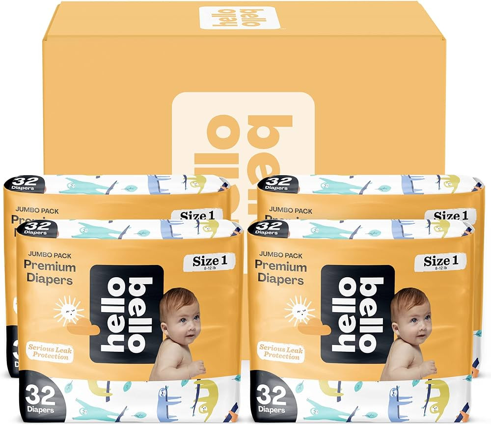 Hello Bello Premium Baby Diapers Size 1 I 128 Count of Disposable, Extra-Absorbent, Hypoallergeni... | Amazon (US)