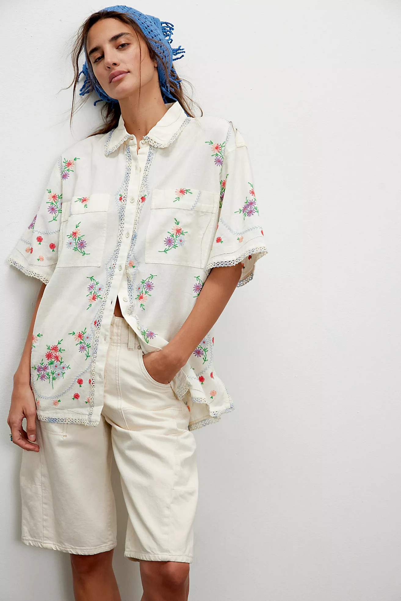 We The Free Emma Embroidered Top | Free People (UK)