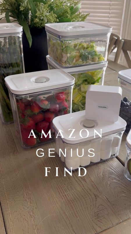 Amazon genius find. Amazon home find. Amazon kitchen find.  Vacuum Tupperware sealed. 

#LTKsalealert #LTKhome