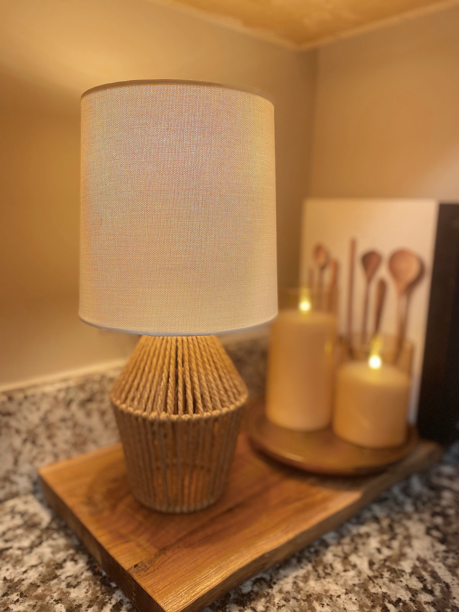 The cutest kitchen corner lamp! 

#LTKFind #LTKHome #LTK #kitchenaesthetic #kitchenlamp #walmartfinds

