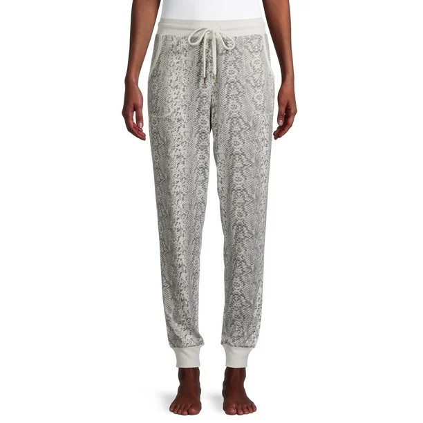 Secret Treasures Essentials Women's Animal Print Hacci Joggers | Walmart (US)