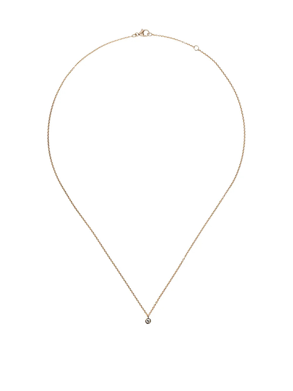 18kt yellow gold My First De Beers one diamond pendant necklace | Farfetch Global