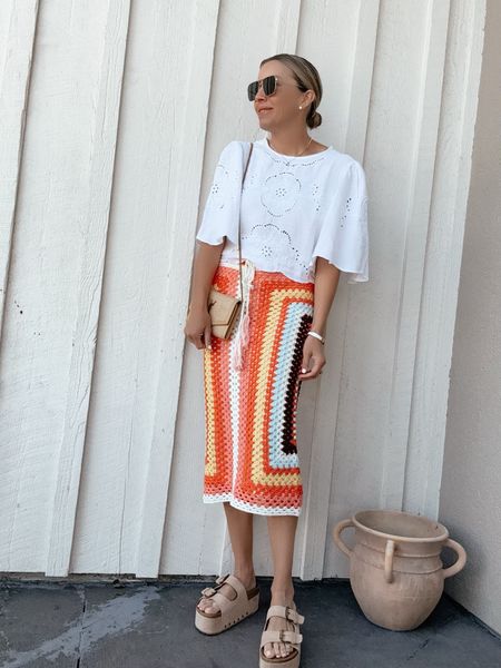 Crochet knit skirt 40% off and so cute 🧡 wearing a size small
Summer outfit 

#LTKStyleTip #LTKFindsUnder100 #LTKSaleAlert