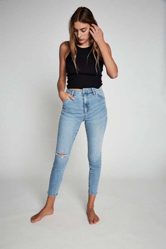 High Rise Cropped Skinny Jean | Cotton On (ANZ)