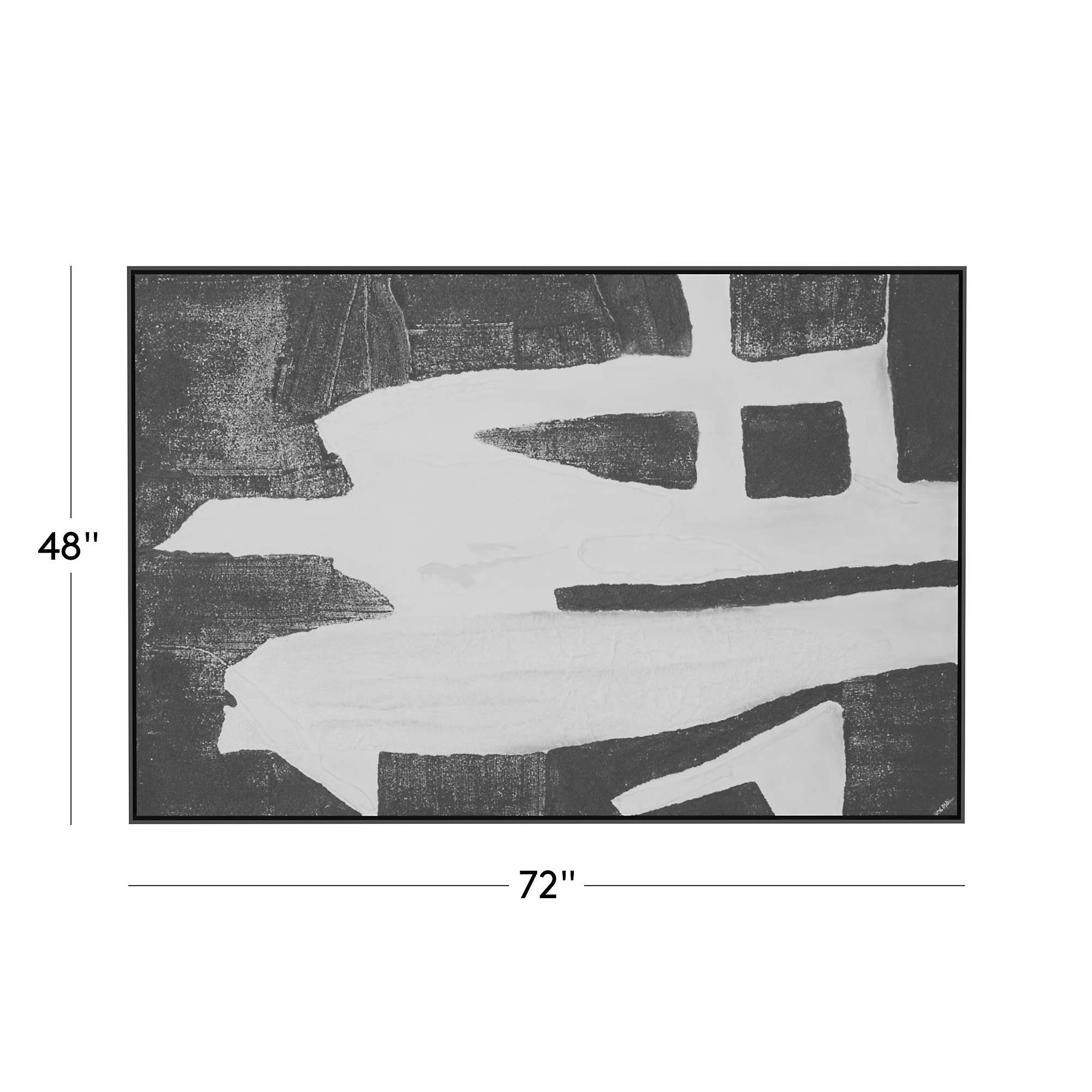 'Tribus' Framed Wall Art 72"X48" + Reviews | CB2 | CB2