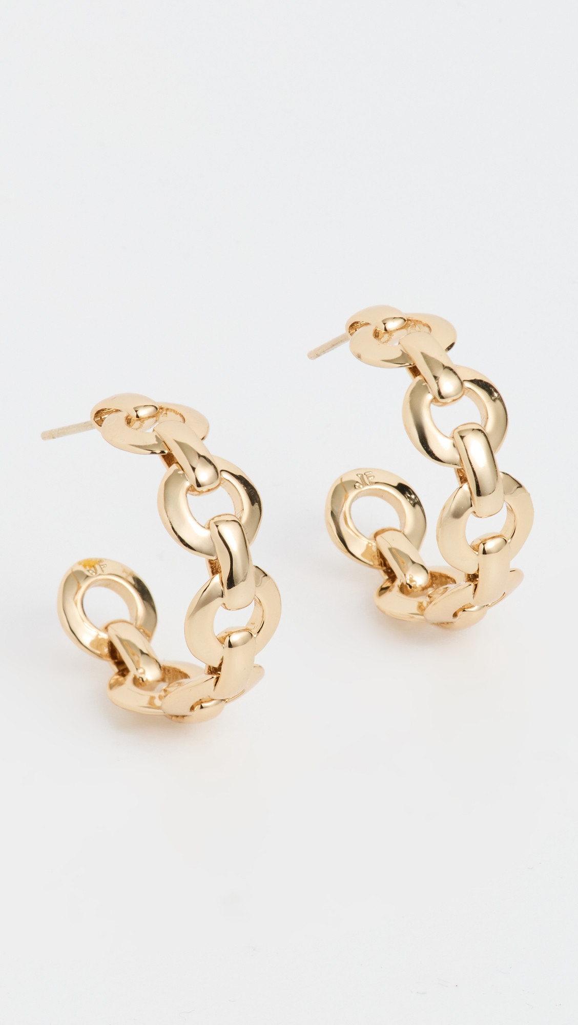 Jennifer Fisher Link Huggies Yellow Gold One Size | Shopbop