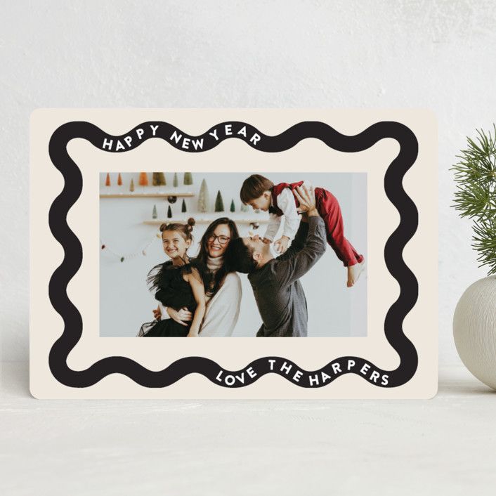"ricrac" - Customizable Holiday Photo Cards in Red by Lori Wemple. | Minted
