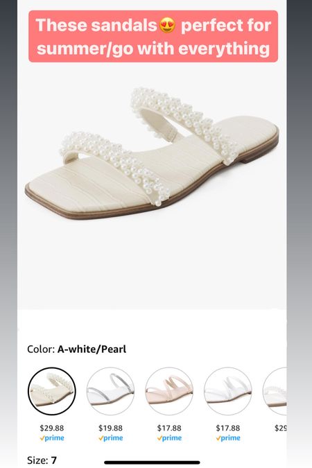 Cutest Amazon sandals 

#LTKfindsunder50 #LTKshoecrush