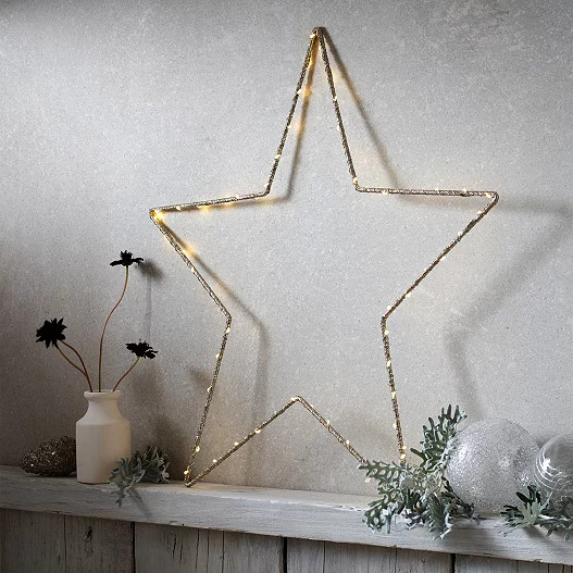 Pre-Lit Star Decoration | The White Company (UK)