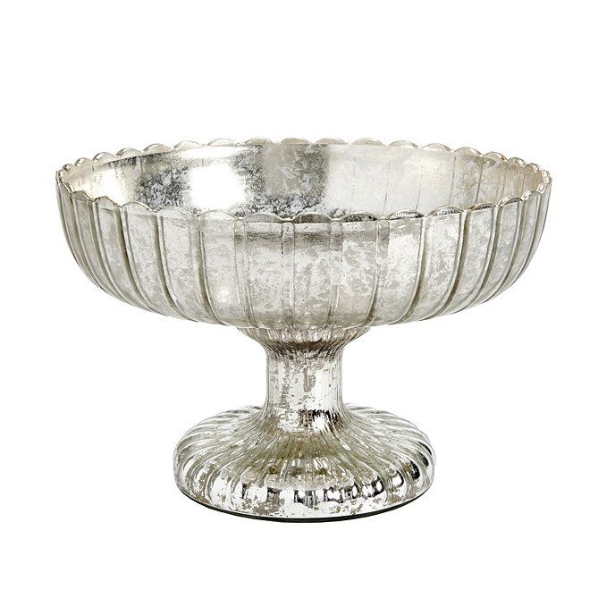 Mercury Glass Pedestal Bowl | Ballard Designs | Ballard Designs, Inc.
