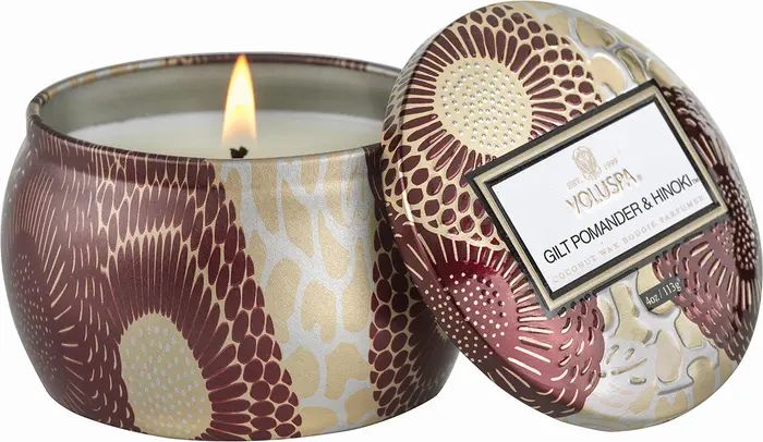 Gilt Pomander & Hinoki Mini Tin Candle | Nordstrom