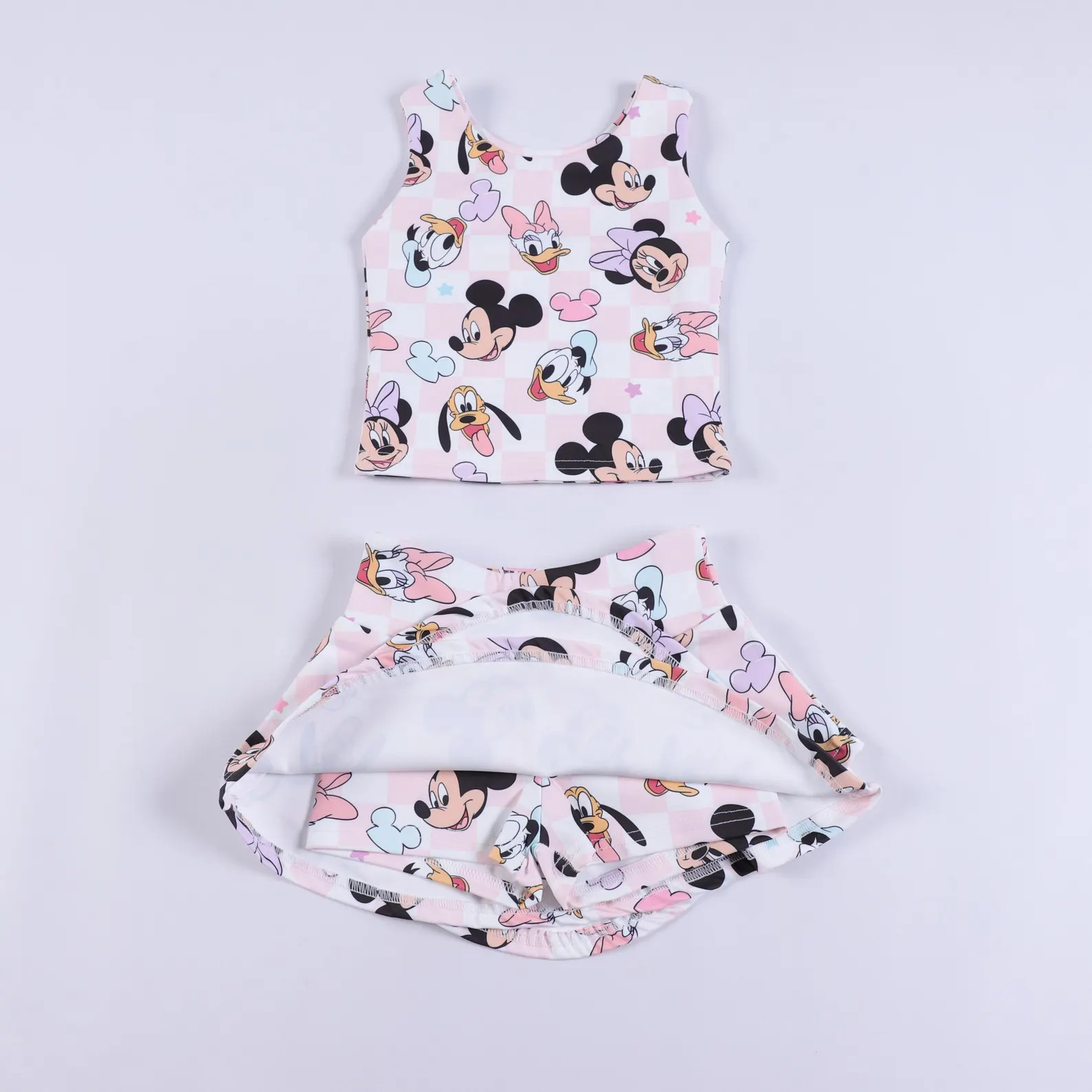 Magical Mouse Friends Pink Checker Girls Activewear Set | Girls Athletic Set | Child Theme Park A... | Etsy (US)