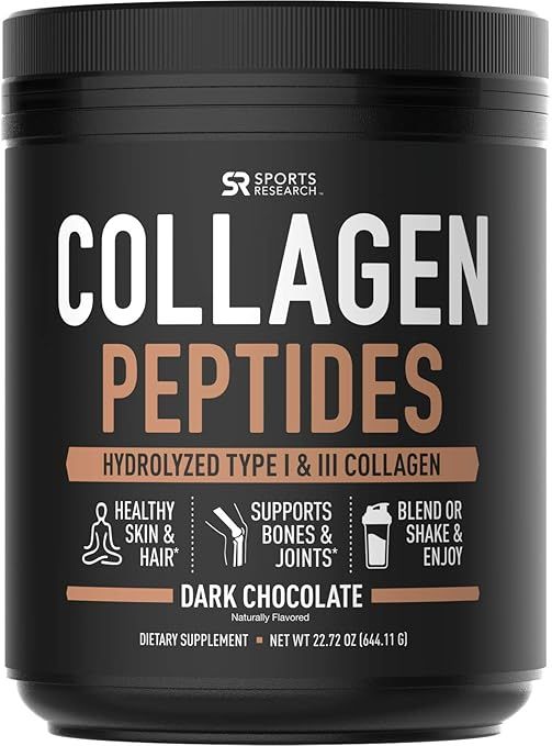 Collagen Peptides Powder (Dark Chocolate) | Grass-Fed, Certified Paleo Friendly, Non-GMO and Glut... | Amazon (US)