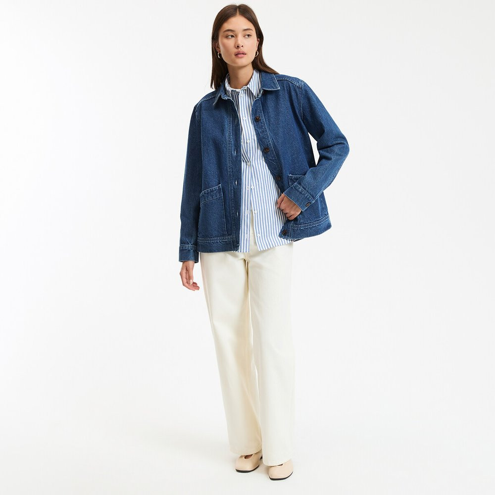 Leony Signature Oversized Button-Down Jacket | La Redoute (UK)