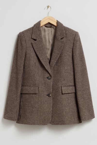 Fitted Checked Blazer | H&M (UK, MY, IN, SG, PH, TW, HK)