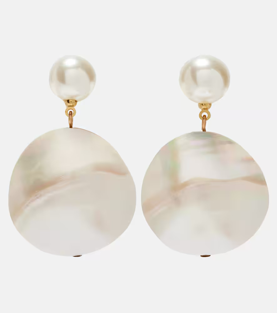 Jennifer Behr Nerine mother-of-pearl drop earrings | Mytheresa (UK)