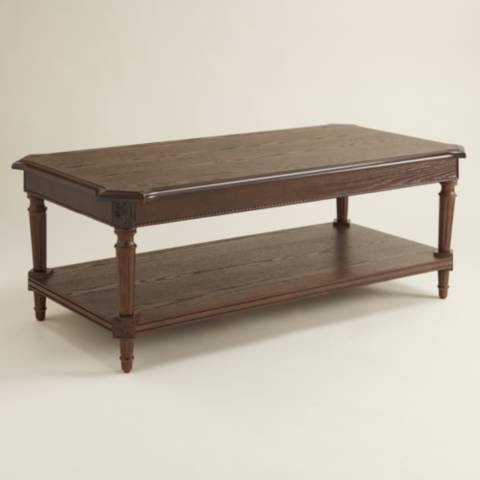 Distressed Walnut Wood Coffee Table 48 Inch Wide - #1131P | Lamps Plus | Lamps Plus
