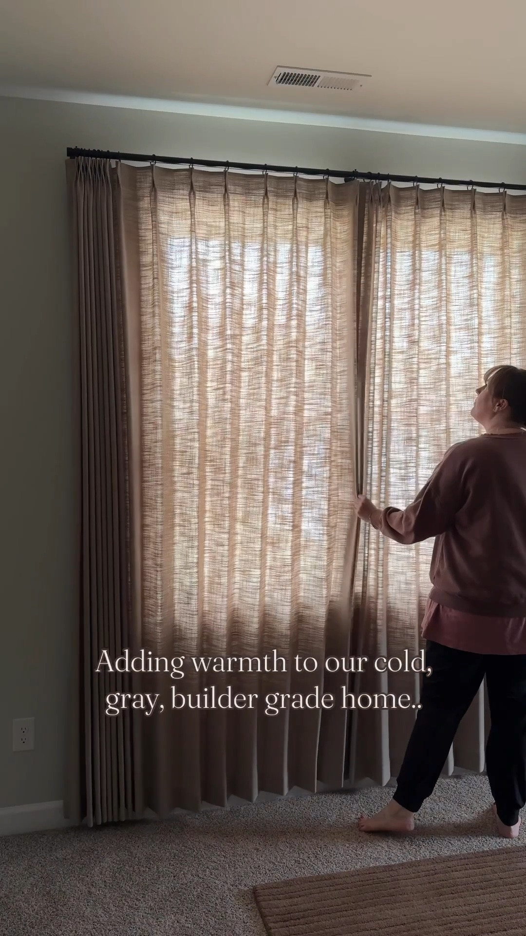 Love these curtains from Homerilla! They added some much needed warmth and texture to our room. These are grey beige, unlined, Lille linen, and double pleat. I also got the Lille linen Roman shade in grey beige, unlined, and cordless. So happy with them both! 

Grace13 will give you 13% off your order! 

#LTKFamily #LTKHome
