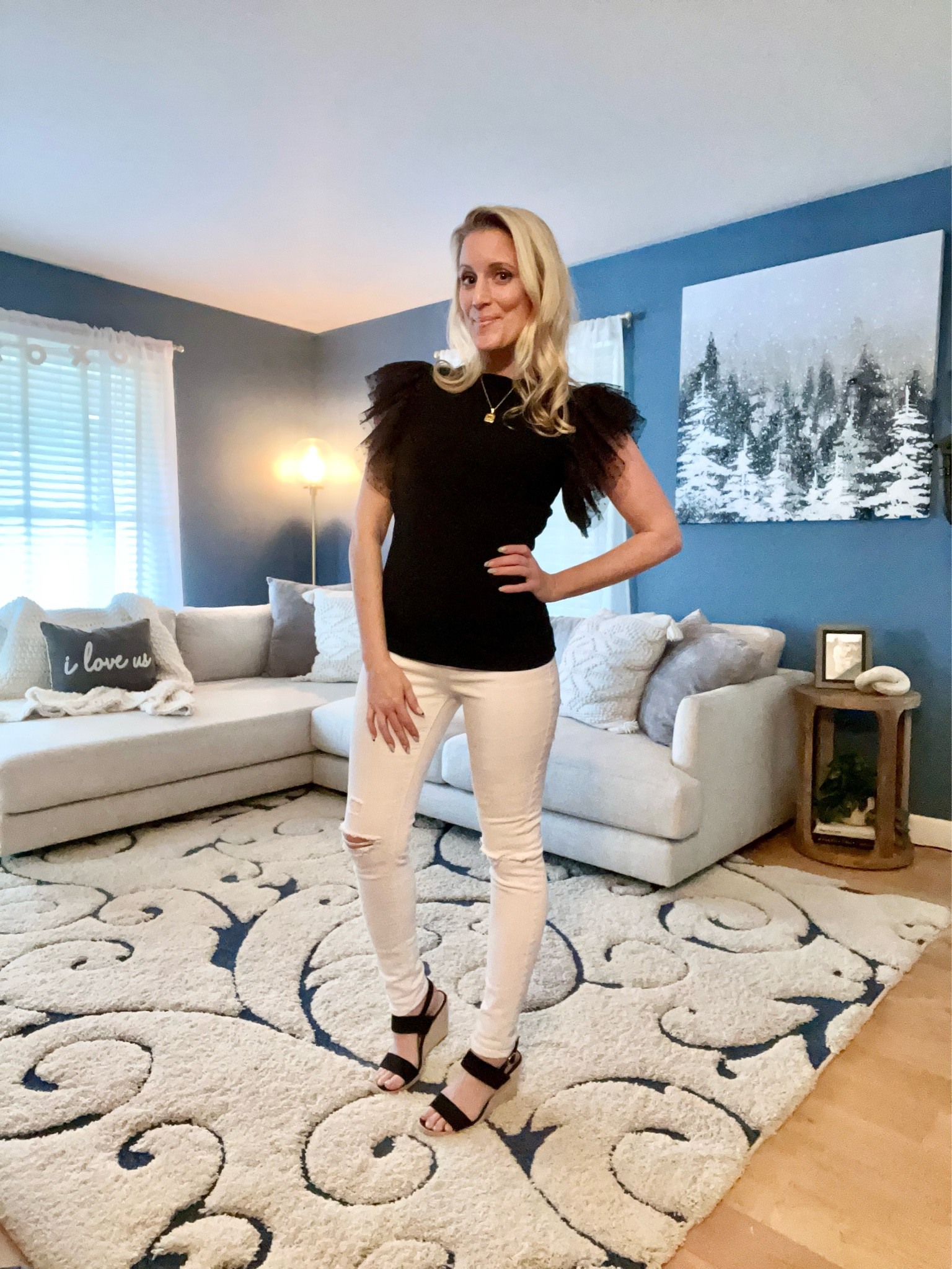 Major heart eyes for this gorgeous ruffle sleeve top 😍 love this look for spring!!

#springfashion #womensfashion

#LTKstyletip #LTKunder100 #LTKSeasonal