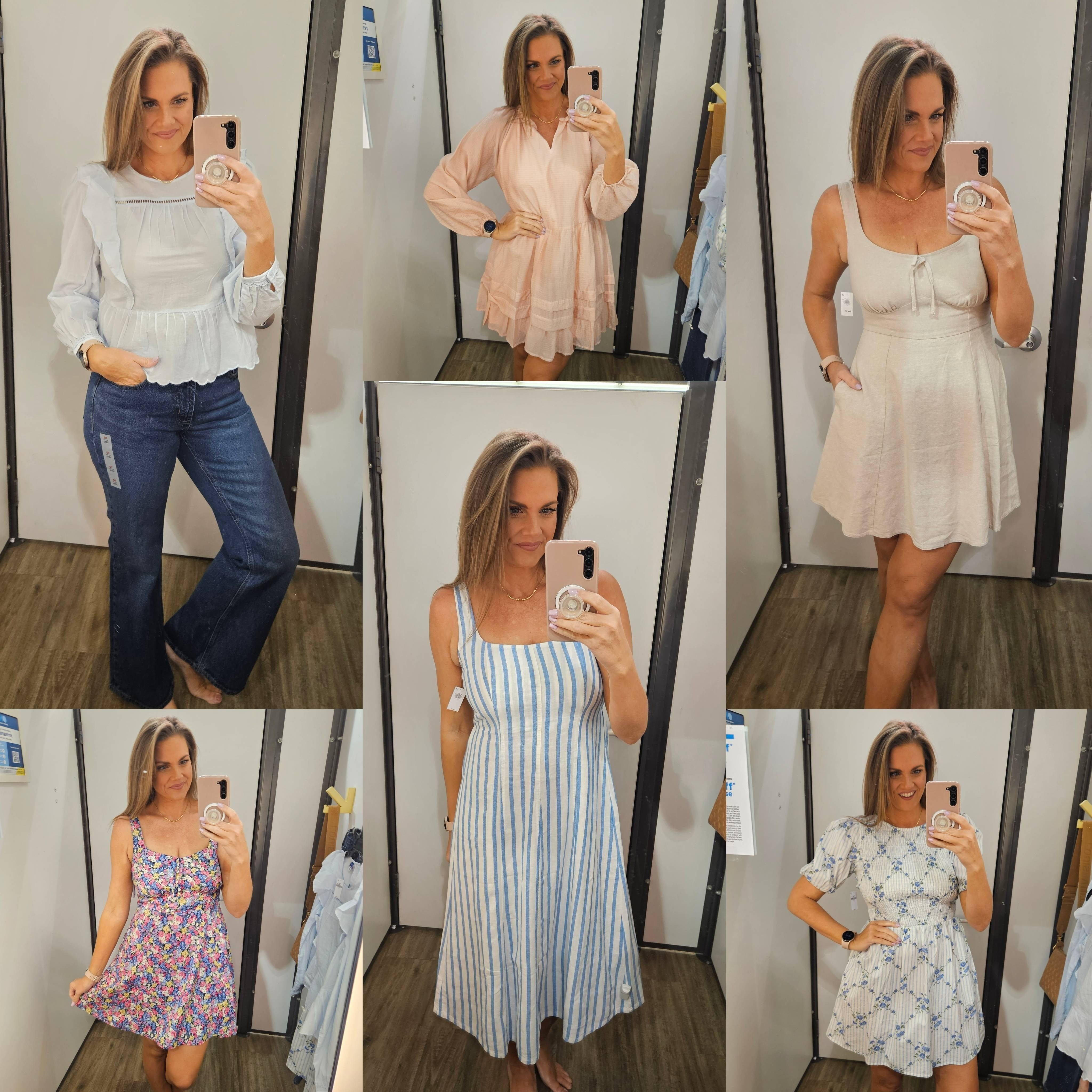 Old Navy Spring Collection. I am im a size 10 and medium for all looks.

#LTKMidsize #LTKTall